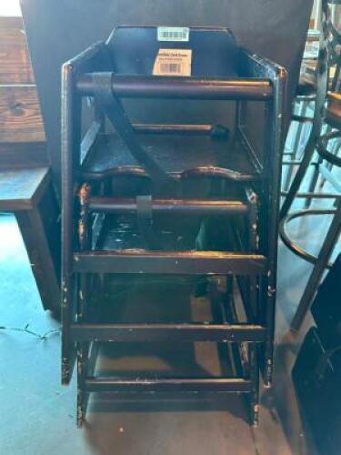 (3) BLACK HIGH CHAIRS
