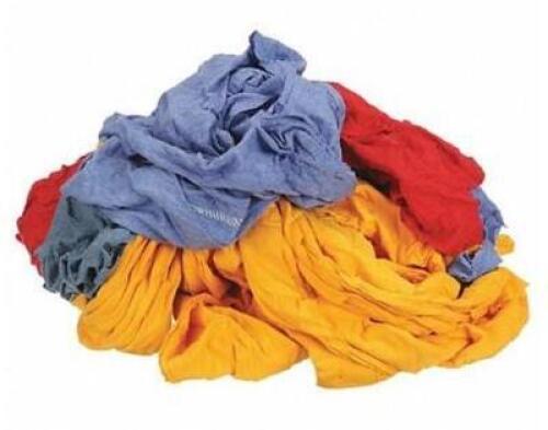 DESCRIPTION: (1) CLOTH RAG BOX BRAND/MODEL: GRAINGER/G440025PC INFORMATION: ASSORTED/T-SHIRT/VARIES RETAIL$: $38.56 SIZE: 25 LBS QTY: 1