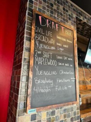 3' X 2' FRAMED CHALK BOARD MENU BOARD