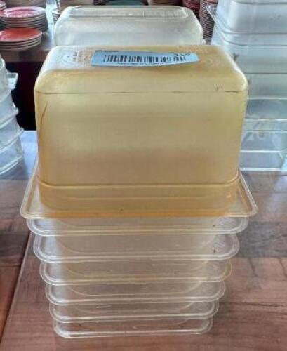 (12) 1/9 SIZE PLASTIC INSERTS.