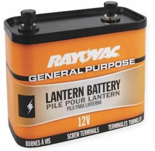 DESCRIPTION: (6) GENERAL PURPOSE LANTERN BATTERY BRAND/MODEL: RAYVAC/926 INFORMATION: MERCURY & CADMIUM/SCREW RETAIL$: $18.80 EACH SIZE: 5-2/5"H X 2-7