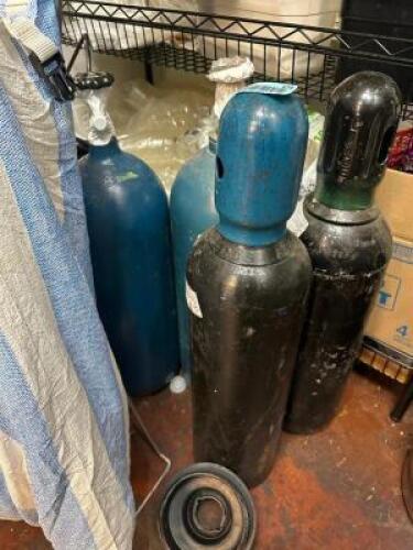 (3) SMALLER CO2 TANKS