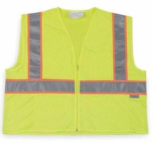 DESCRIPTION: (5) COOL DRY HI VIS VEST BRAND/MODEL: CONDOR/1YAJ7 INFORMATION: LIME, GRAY & ORANGE/CLASS 2 RETAIL$: $30.07 EACH SIZE: 3XL QTY: 5
