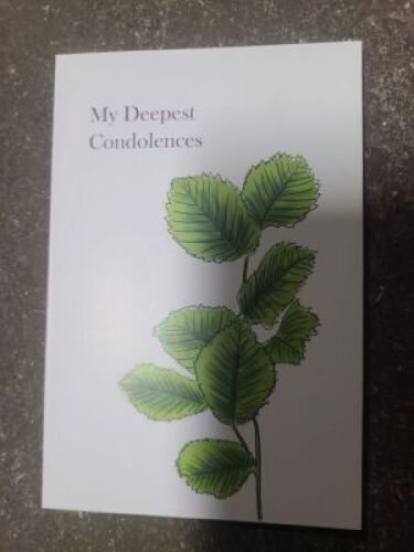 DESCRIPTION: (2) BOXES OF (48) CONDOLENCE CARDS QTY: 2