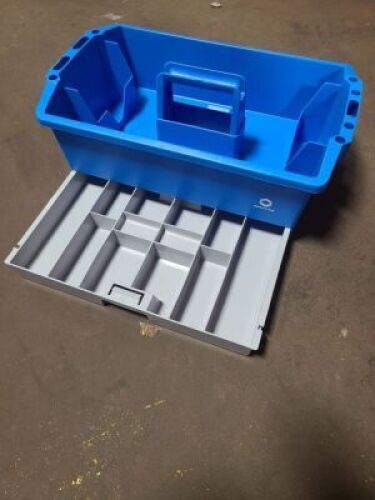 DESCRIPTION: (1) CASE OF (6) SMALL TOOL BOX INFORMATION: BLUE QTY: 1