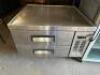 TRUE 36" TWO DRAWER REFRIGERATED CHEFS BASE. - 2