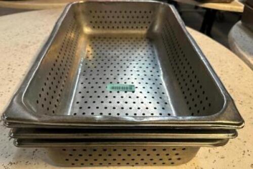 (4) FULL SIZE SLOTTED STAINLESS INSERTS