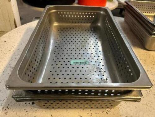 (3) FULL SIZE SLOTTED STAINLESS INSERTS