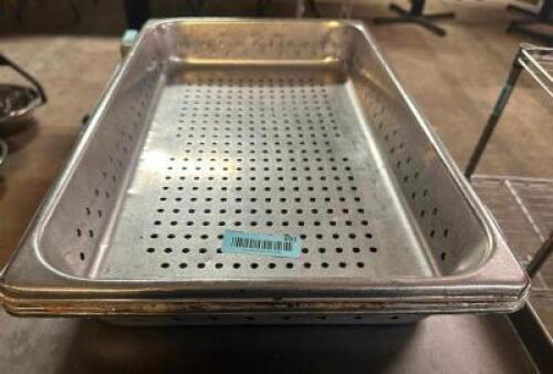 (3) FULL SIZE SLOTTED STAINLESS INSERTS