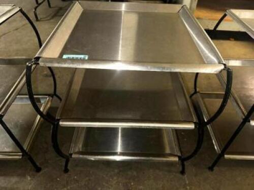 18" X 18" THREE TIER STAINLESS BUFFET PLATTER STAND