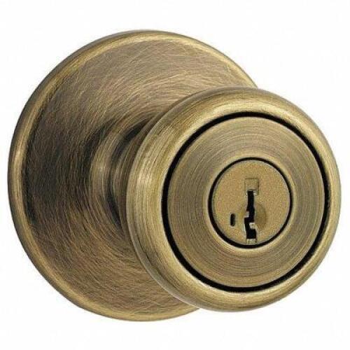 DESCRIPTION: (6) BOXES OF (3) KNOB LOCKSET MECHANICAL LOCKSET BRAND/MODEL: KWIKSET #5PHJ2 INFORMATION: BRASS RETAIL$: 33.91 A KIT TOTAL RETAIL $610.38