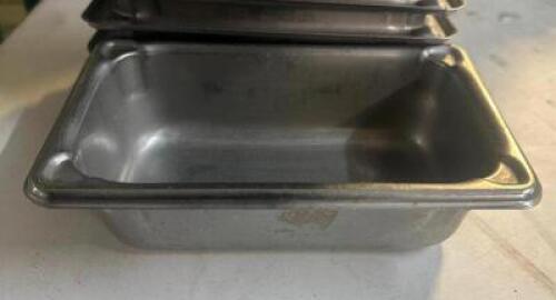 (10) 1/9TH SIZE STAINLESS INSERTS