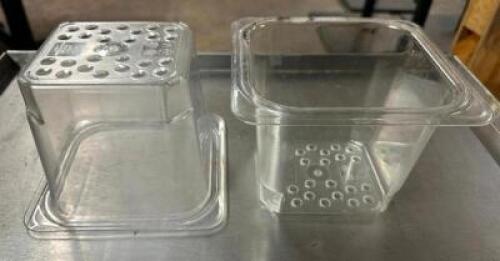 (18) 1/6TH SIZE SLOTTED PLASTIC INSERTS