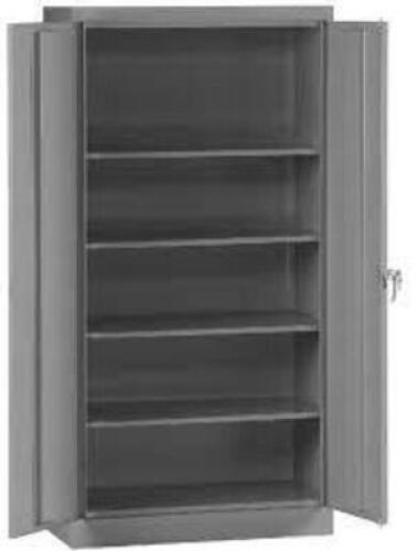 DESCRIPTION: (1) STORAGE SHELVING KITBRAND/MODEL: TENNSCO #5-ZS-7224-MGYINFORMATION: MEDIUM GRAYSIZE: 36"w x 24"d x 72"h, 5 SHELVESRETAIL$: $587.99 EAQTY: 1