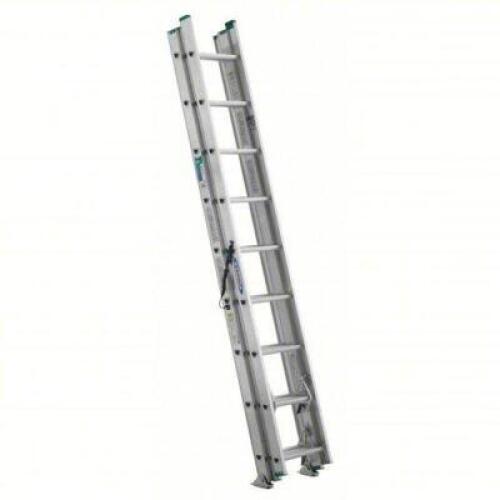 DESCRIPTION: (1) EXTENSION LADDER BRAND/MODEL: WERNER #41D332 INFORMATION: ALUMINUM SIZE: 24 FT INDUSTRY LADDER SIZE, 21 FT EXTENDED LADDER HT, D-RUNG