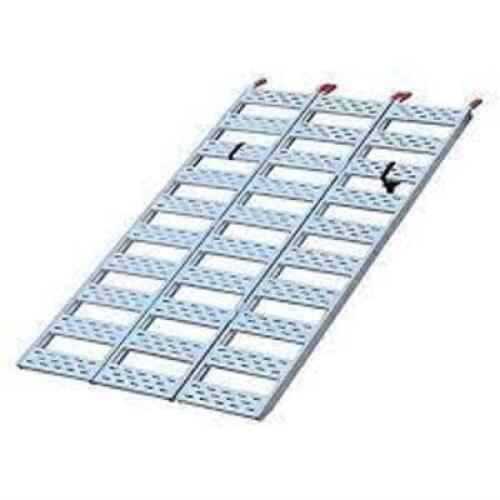 DESCRIPTION: (1) TRI-FOLDABLE RAMPBRAND/MODEL: WINSTON PRODUCTSINFORMATION: ALUMINUMSIZE: APPROX 49 1/2" X 72"RETAIL$: $251.99 EAQTY: 1