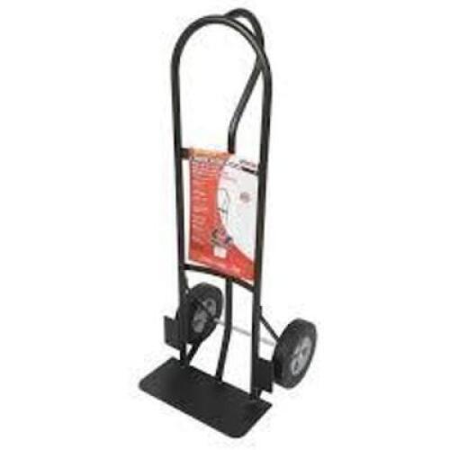 DESCRIPTION: (1) FLOW BACK HANDLE HAND TRUCK BRAND/MODEL: PACK-N-ROLL INFORMATION: BLACK SIZE: 800 LB CAPACITY RETAIL$: $120.19 EA QTY: 1