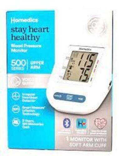 DESCRIPTION: (1) BLOOD PRESSURE MONITOR BRAND/MODEL: HOMEDICS INFORMATION: WHITE SIZE: UPPER ARM RETAIL$: $35.99 EA QTY: 1