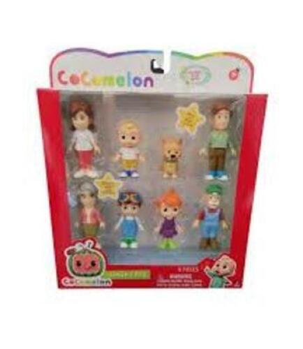 DESCRIPTION: (1) FAMILY TOY SET BRAND/MODEL: COCOMELON INFORMATION: 8 PIECES RETAIL$: $29.99 EA QTY: 1
