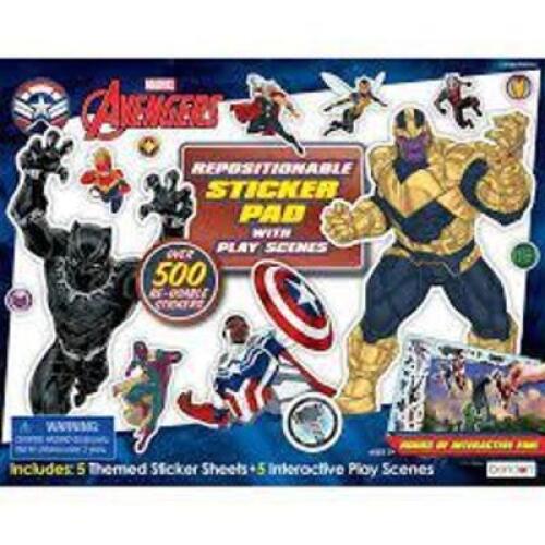 DESCRIPTION: (1) REPOSITIONABLE STICKER PAD BRAND/MODEL: MARVEL AVENGERS INFORMATION: WITH PLAY SCENES QTY: 1