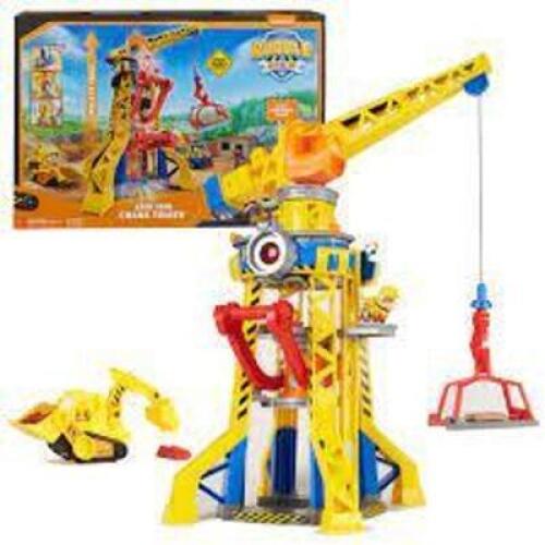 DESCRIPTION: (1) BARK YARD CRANE TOWER BRAND/MODEL: PAW PATROL INFORMATION: RUBBLE AND CREW RETAIL$: $69.00 EA QTY: 1