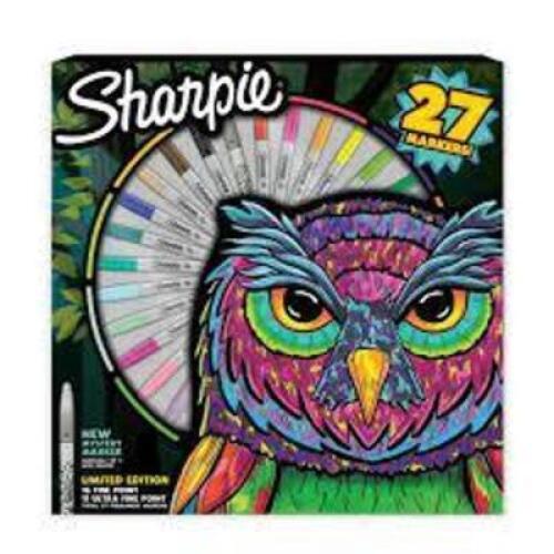 DESCRIPTION: (1) GIANT COLORING PAGES FOR PERMANENT MARKER BRAND/MODEL: SHARPIE SIZE: 27 MARKERS RETAIL$: $25.75 EA QTY: 1