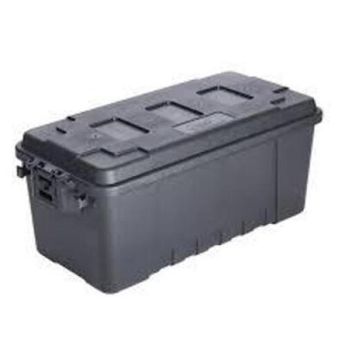 DESCRIPTION: (1) SPORTSMAN'S TRUNK BRAND/MODEL: PLANO INFORMATION: BLACK SIZE: 68 QUART RETAIL$: $24.98 EA QTY: 1