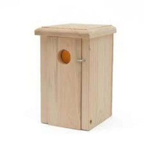 DESCRIPTION: (1) WOODEN BIRDHOUSE SPARROW TRAP BRAND/MODEL: WCSS WOODEN RETAIL$: $80.50 EA QTY: 1