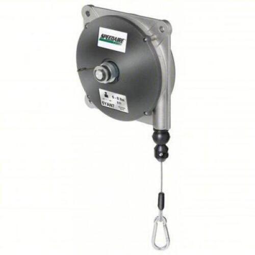 DESCRIPTION: (1) TOOL BALANCER BRAND/MODEL: SPEEDAIRE #5YAN7 SIZE: NON-LOCKING, 8 LB MAX. TOOL WT, 8 FT CABLE LG, DIE CAST ALUMINUM, FIXED RETAIL$: $1
