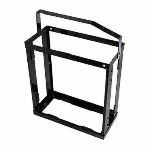 DESCRIPTION: (3) GAS CAN HOLDER BRAND/MODEL: WAVIAN #33UZ38 INFORMATION: BLACK STEEL RETAIL$: $58.90 SIZE: 19-1/2 LENGTH QTY: 3