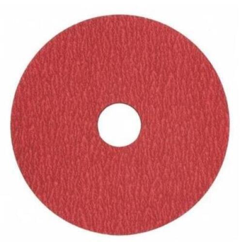DESCRIPTION: (1) CASES OF (25) RESIN FIBER DISCS BRAND/MODEL: #149326 INFORMATION: 36 GRIT, CERAMIC PLUS SIZE: 7 X 5/8 -11 RETAIL$: $39.99 EA QTY: 1