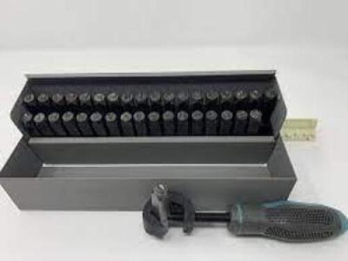 DESCRIPTION: (1) STEEL STAMPS BRAND/MODEL: C. H. HANSON #25688 INFORMATION: STEEL SIZE: 1/4" RETAIL$: $156.99 EA QTY: 1