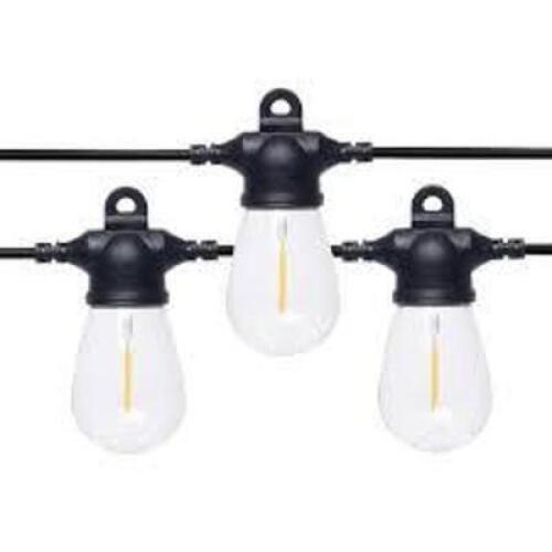 DESCRIPTION: (2) OUTDOOR SOLAR POWDERED EDISON BULB LED STRING LIGHT BRAND/MODEL: WESTINGHOUSE #SR29ST01C-00 RETAIL$: $44.78 SIZE: 48FT QTY: 2