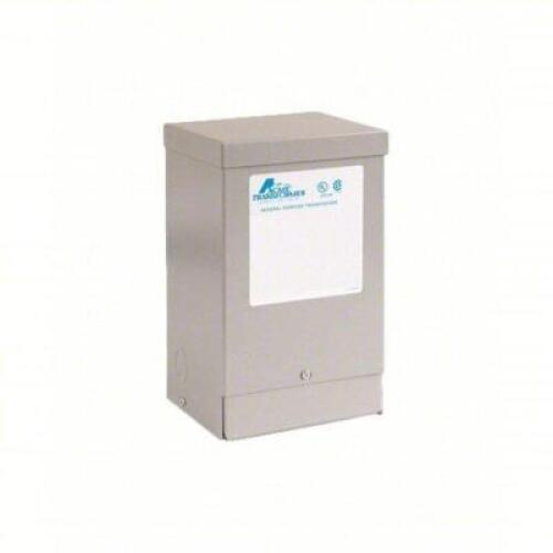 DESCRIPTION: (1) BUCK BOOST TRANSFORMER BRAND/MODEL: ACME ELECTRIC #4LEG3 SIZE: 120V AC/240V AC, 12V AC/24V AC, SINGLE, NEMA 3R, 60 HZ, WALL RETAIL$: