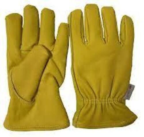DESCRIPTION: (3) LINED DEERSKIN LEATHER WORK GLOVES BRAND/MODEL: 3M SIZE: SIZE M RETAIL$: $20.25 E QTY: 3