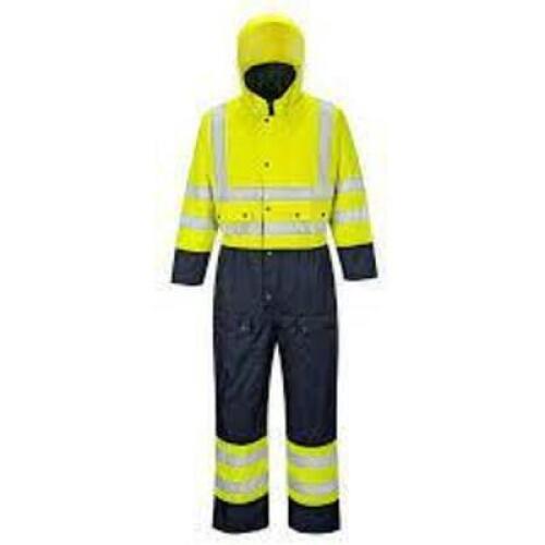 DESCRIPTION: (1) LINED COVERALLS BRAND/MODEL: PORTWEST #S485 INFORMATION: YELLOW AND BLACK SIZE: 5XL RETAIL$: $180.00 EA QTY: 1