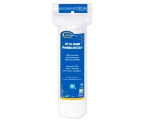 DESCRIPTION: (8) BOXES OF (80) COTTON ROUNDS BRAND/MODEL: KROGER #810524787 SIZE: 2.25"L X 3.75"W X 9.75"H QTY: 8