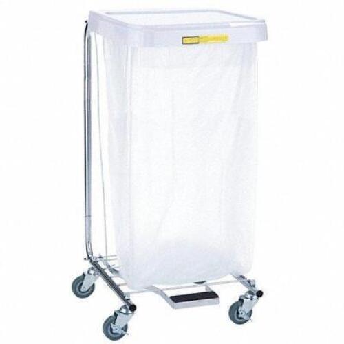 DESCRIPTION: (1) SINGLE COMPARTMENT HAMPER CART BRAND/MODEL: R&B WIRE PRODUCTS INC #21EP70 INFORMATION: 30 LB CAPACITY RETAIL$: $171.11 SIZE: PDWS QTY