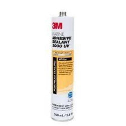 DESCRIPTION: (6) BOTTLES OF MARINE ADHESIVE SEALANT BRAND/MODEL: 3M #3000 UV INFORMATION: BLACK SIZE: 3000 UV RETAIL$: $25.23 EA QTY: 6