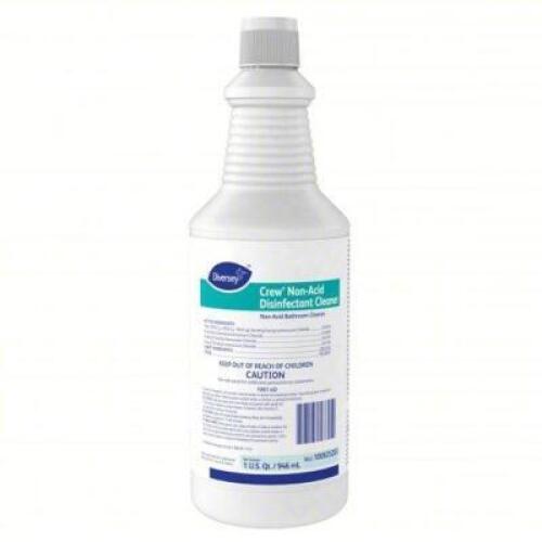 DESCRIPTION: (5) NON ACID DISINFECTANT CLEANER BRAND/MODEL: DIVERSEY CREW SIZE: 1 QT RETAIL$: $5.00 EA QTY: 5