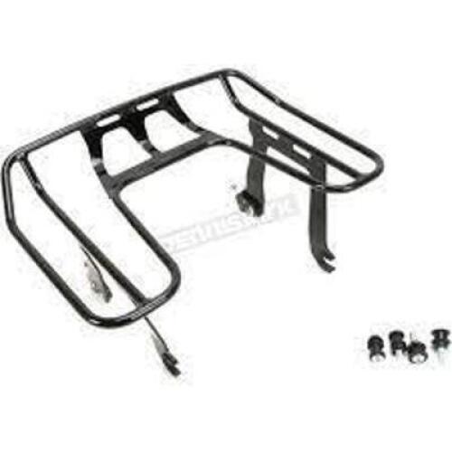 DESCRIPTION: (1) DETACHABLE SOLO LUGGAGE RACK BRAND/MODEL: COBRA #602-2613B INFORMATION: (1) 13" X 19" BLACK STEEL LUGGAGE RACK (4) 3/8"-16 X 1-3/4" F