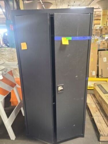DESCRIPTION: (1) STORAGE CABINET BRAND/MODEL: HALLOWELL INFORMATION: BLACK SIZE: 24" X 36" X 72" RETAIL$: $442.49 EA QTY: 1