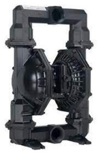 DESCRIPTION: (1) DOUBLE DIAPHRAGM PUMP BRAND/MODEL: ARO #6CCP4 INFORMATION: BLACK, ALUMINUM SIZE: AIR, BOLT, 3 IN FLUID CONNECTION SIZE, NPT, PTFE, PT