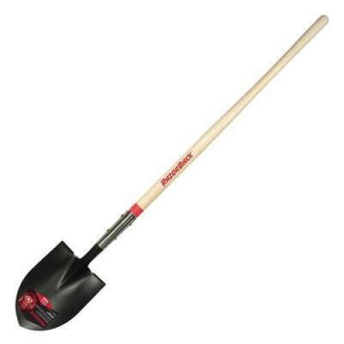 DESCRIPTION: (1) OPEN BACK ROUND POINT WOOD HANDLE SHOVEL BRAND/MODEL: RAZOR-BACK #318743 RETAIL$: $40.00 SIZE: 48" QTY: 1