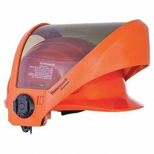 DESCRIPTION: (1) FRONT BRIM ARC FLASH FACESHIELD BRAND/MODEL: SALISBURY #458P16 INFORMATION: TYPE 1, CLASS E ANSI CLASSIFICATION AS1201, 6 POINT RATCH