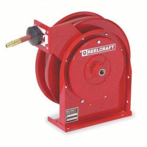 DESCRIPTION: (1) SPRING RETURN HOSE REEL BRAND/MODEL: REELCRAFT #263D51 INFORMATION: RED SIZE: 25', 300 PSI MAX RETAIL$: $310.84 EA QTY: 1