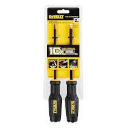 DESCRIPTION: (1) SET OF 2 DEMOLITION DRIVERS BRAND/MODEL: DEWALT #DWHT65100 INFORMATION: PH #2, 5/16" FLAT HEAD SIZE: 2 PIECES RETAIL$: $17.99 EA QTY: