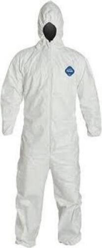 DESCRIPTION: (24) COVERALL WITH ELASTIC WRIST AND ANKLE BRAND/MODEL: KOOLGUARD #107-KG RETAIL$: $10.98 EA SIZE: SIZE 5XL QTY: 24