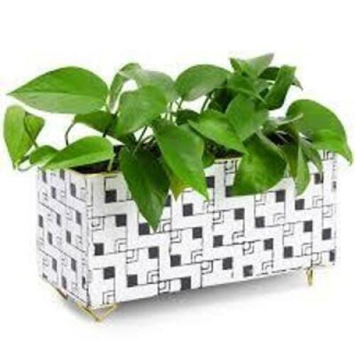DESCRIPTION: (2) METAL STORAGE BINS BRAND/MODEL: FARMLYN CREEK INFORMATION: WHITE AND BLACK, SQUARE DESIGNS RETAIL$: $23.44 EA QTY: 2