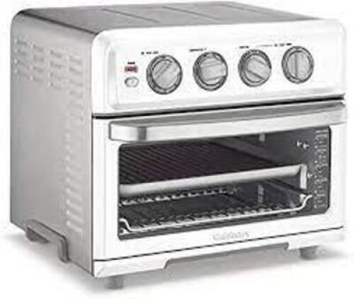 DESCRIPTION: (1) AIR FRYER TOASTER OVEN BRAND/MODEL: CUISINART INFORMATION: STAINLESS SIZE: 4 SLICE RETAIL$: $119.99 EA QTY: 1